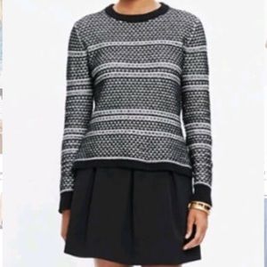 Madewell fineprint pullover sweater black & white